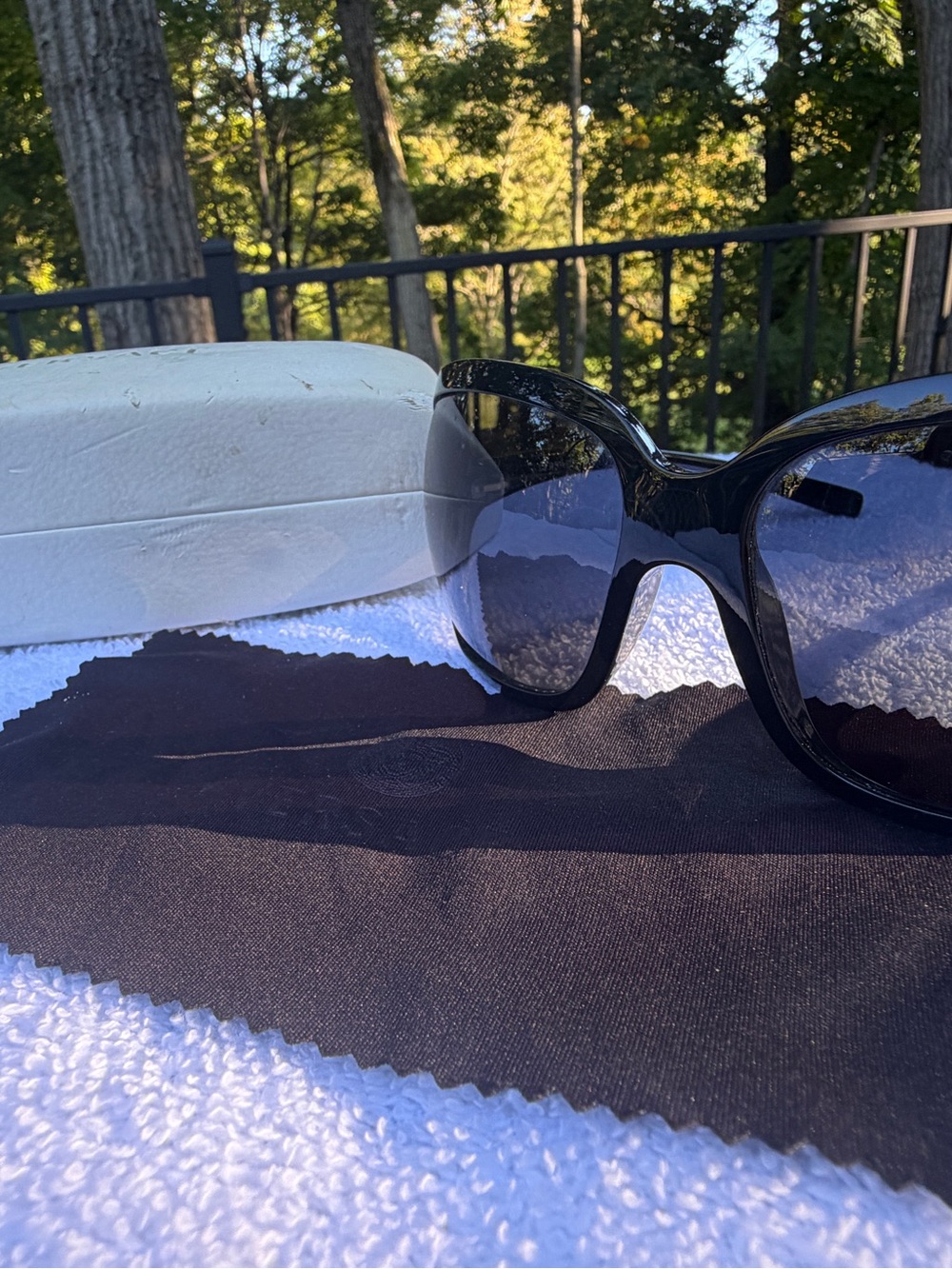 Versace VE4174 GB1/87 Oversized Black Gray Sunglasses 61mm w/ Case & Cloth